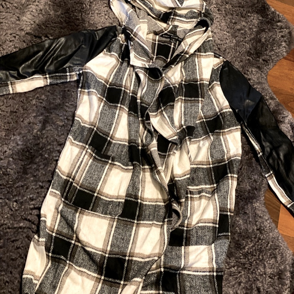 ❤️HOODED PLAID LONG JACKET/SHACKET❤️
